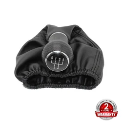 5 Speed Car Gear Shift Knob Leather Boot For VW LUPO 6X1 1999 2000 2001 2002 2003 2004 2005 2006 New
