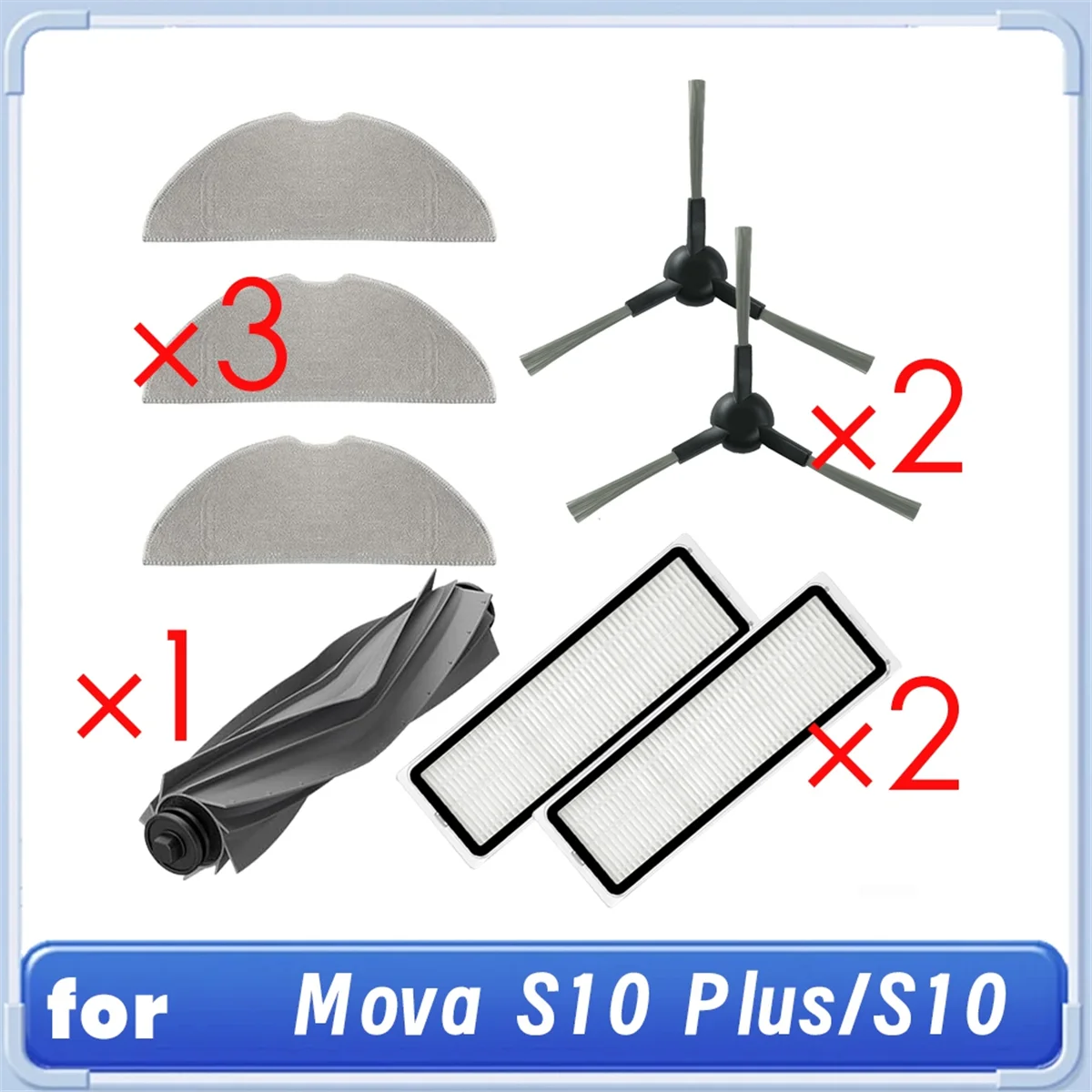 

A03R для робота S10 Plus/S10, вакуумный ролик, боковая щетка, HEPA-фильтр, накладка для швабры, запасные части для чистки