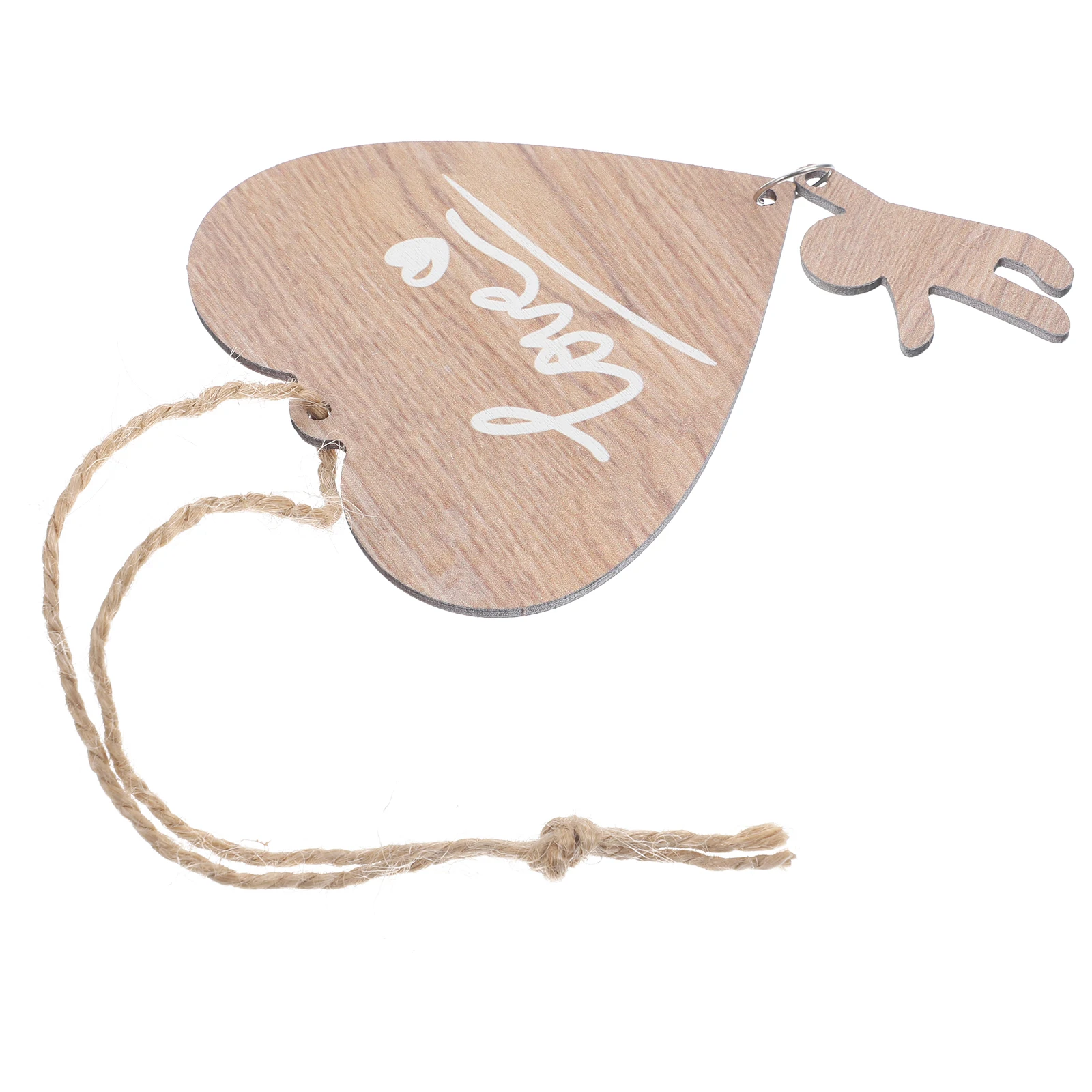 

1pcs Heart Hanger Wooden Pendants Smooth Durable Valentine Decor Door Sign Home Wedding Hanging Board Sewing Accessories