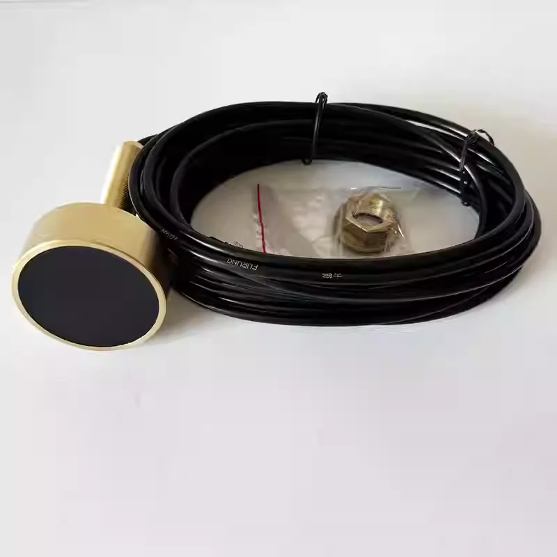 Marine Water Level Sensor Probe Color Sonar Probe Fish Finder Probe Sensor Transducer Round Boat-Shaped