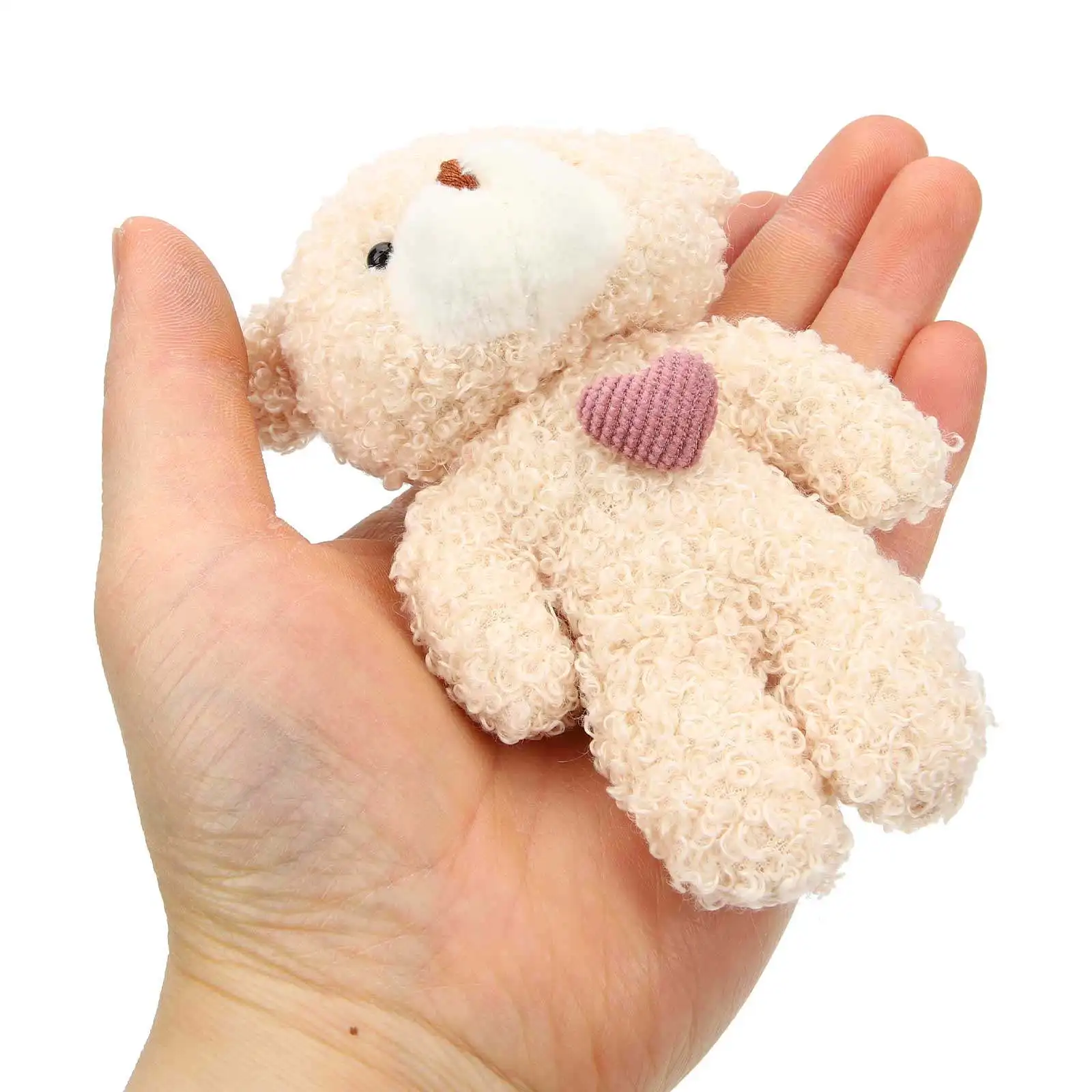 

12Pcs Bag Charm Key Chain Pendant Soft Backpack Hanging Decoration for Party Holiday Gift Bear Stuffed Animal