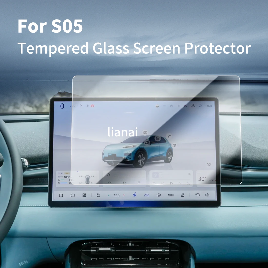 

Carplay Screen Protector Tempered Glass Protective Film Navigator Aut Car Stickers Accessories For24 Deep Blue S05