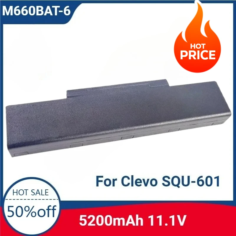 

For M660BAT-6 M660NBAT-6 10.8V 4400mAh Replaceable Battery for Clevo SQU-601 M660 M740 M745 M760 M765 M770 W760 M661 M662 M665