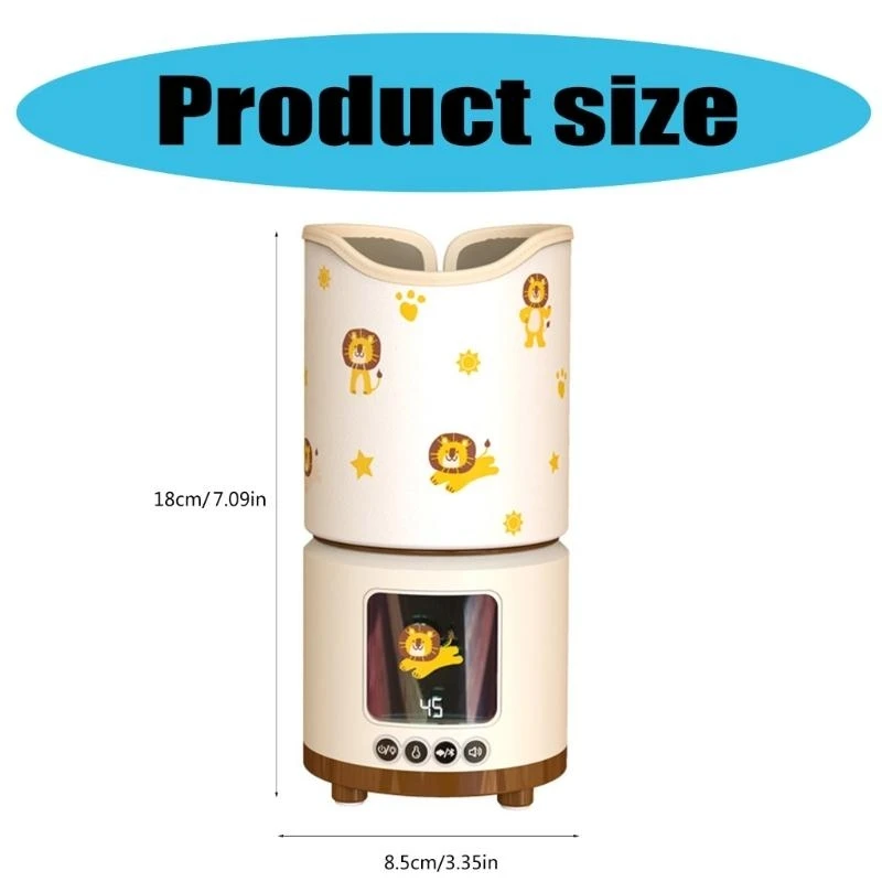 J15U جهاز تسخين زجاجات الحليب المحمول للأطفال، 6 قطع من الضوضاء البيضاء، استخدام مريح