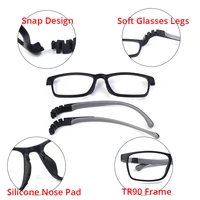 Montura de gafas para niños, especificaciones ópticas, monturas de gafas rectangulares de silicona TR90 para niños, gafas flexibles de Gel de sílice para niños y niñas