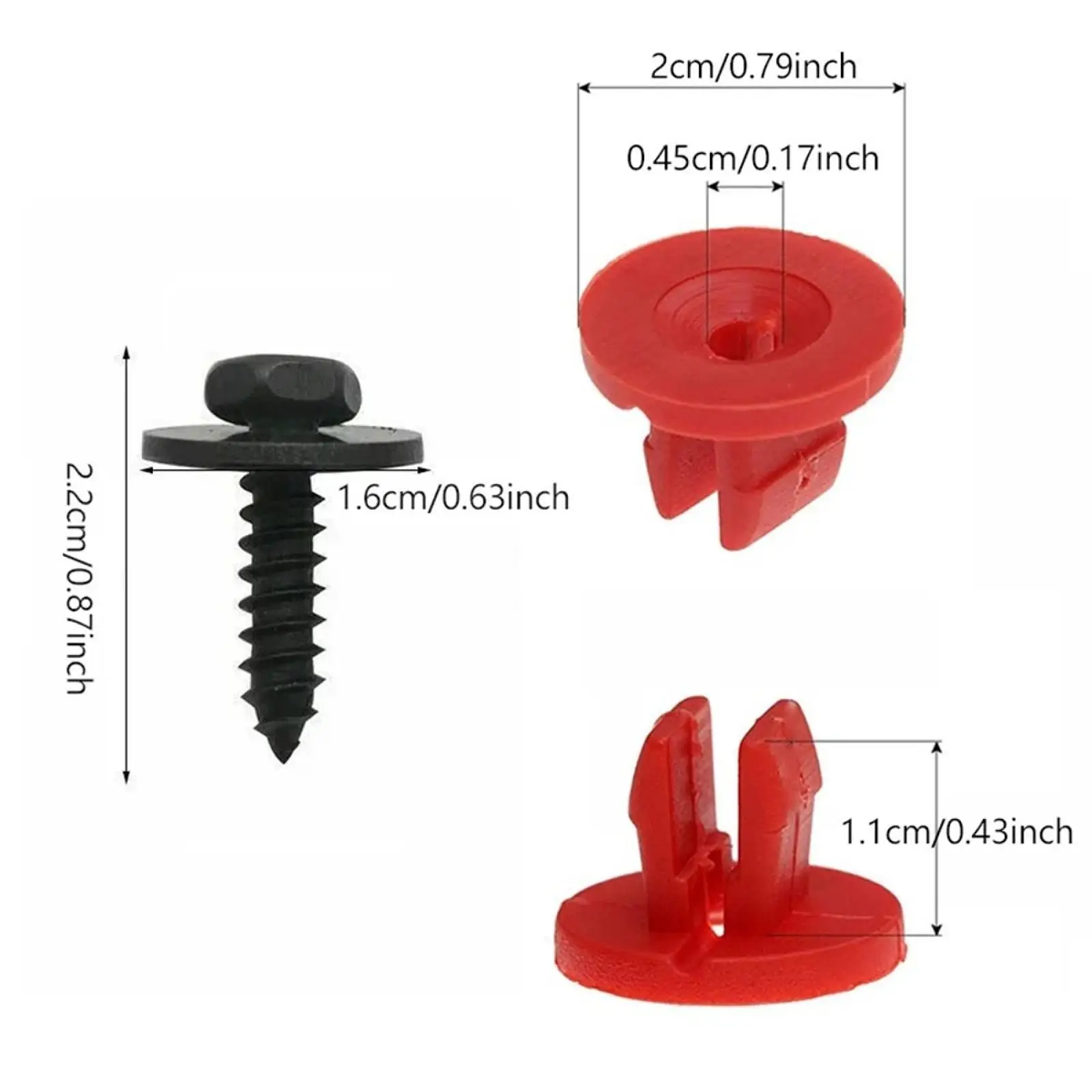 

Automotive Body Bolt Plastic Fastener Clip Multipurpose Vehicle Retainer Set for Ford Focus II Mondeo Volvo S80 XC70 Car Parts