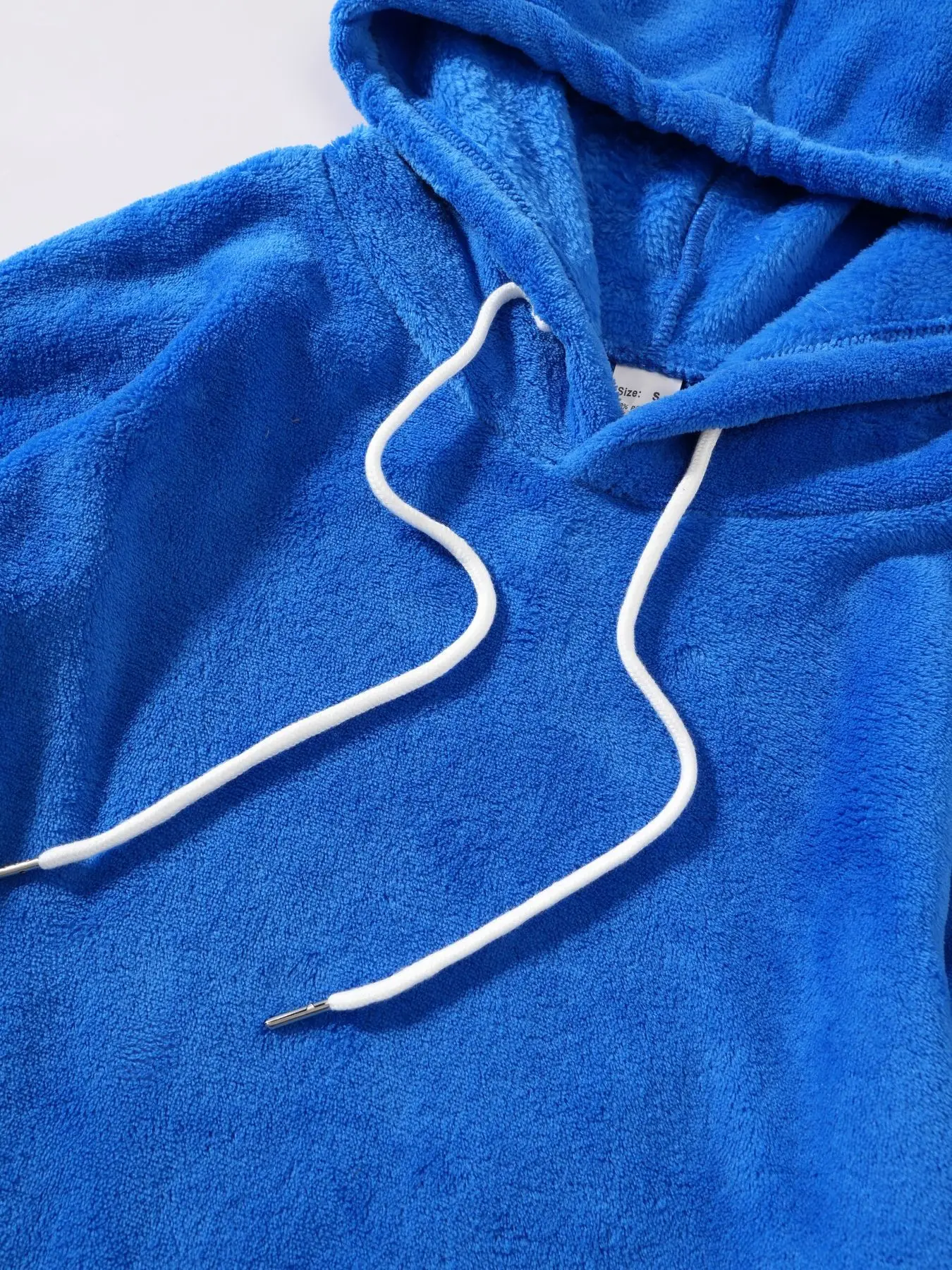 Herren Weiches Warmes Flanell Zweiteiler Set Übergroßer Kapuzenpullover mit Kordelzug Lose Hose Lässige Hauskleidung Herbst Winter Tägliche Kleidung – Detail 26