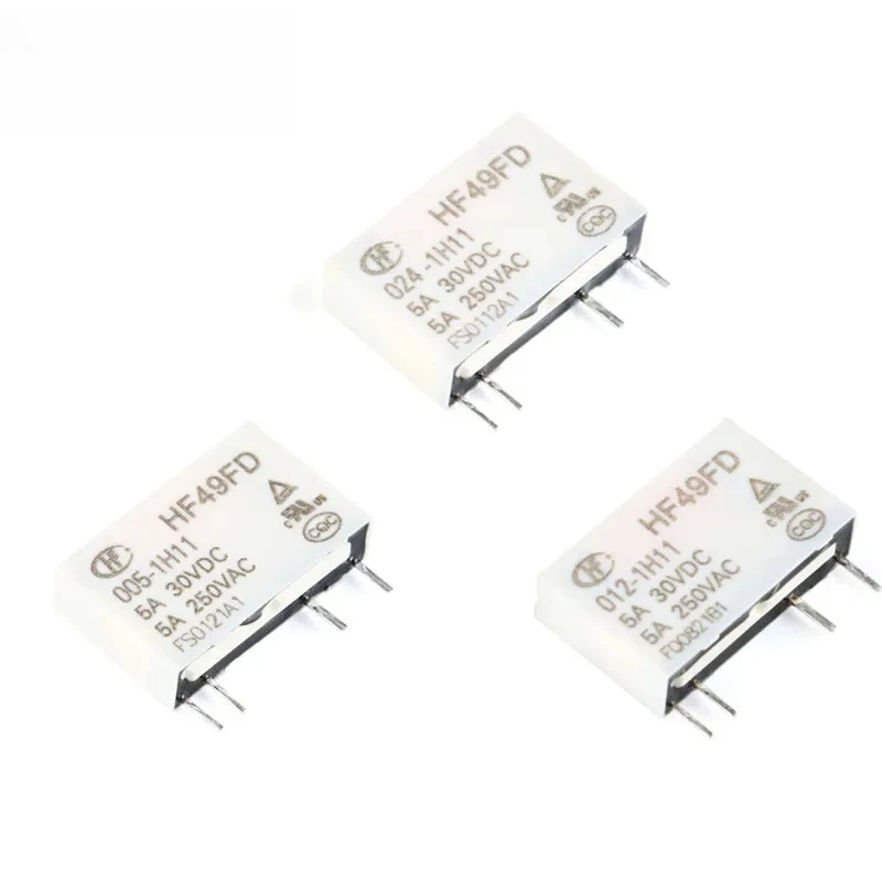 

2 шт., Лидер продаж, реле 12 В HF49FD-005-1H11 005-1H11 HF49FD DC5V 1H12 4PIN 5A, реле 5 В, выпуск 12 В 24 В