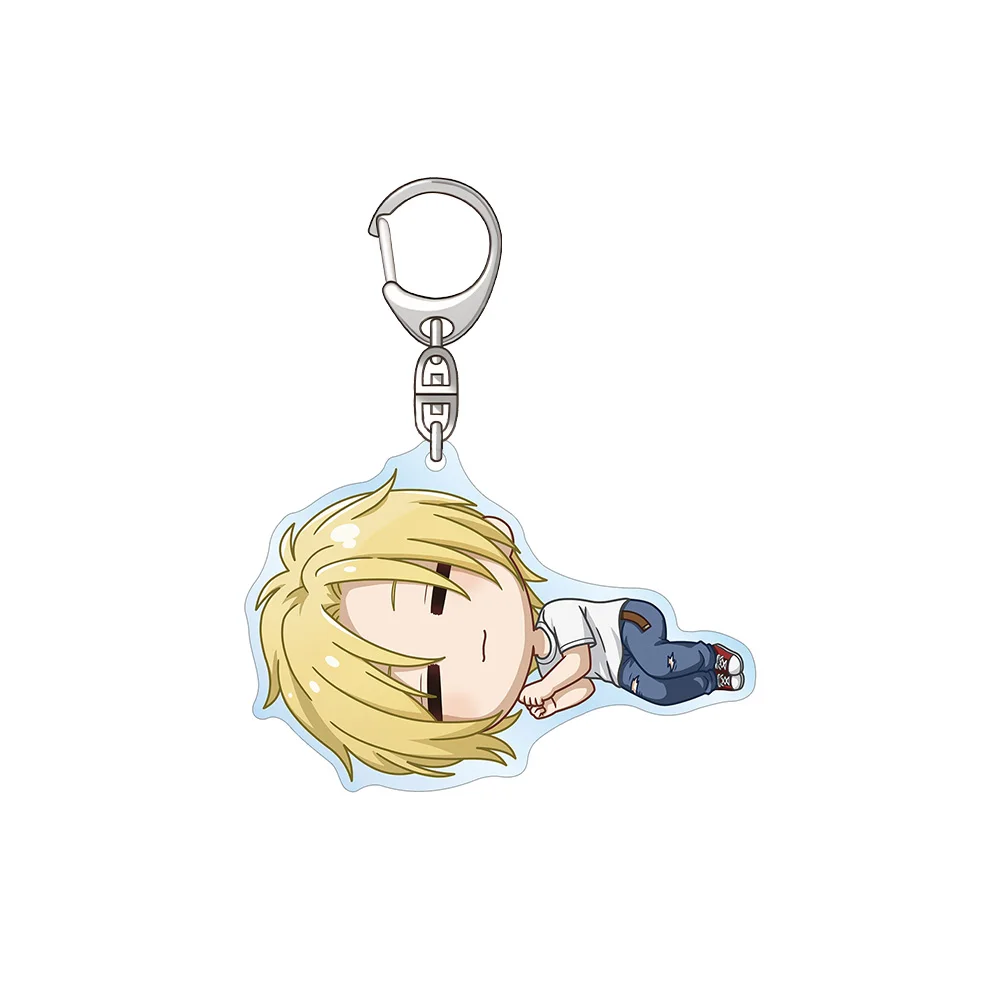 الموز الأسماك الرماد الوشق Okumura Eiji Ibe shunichi ماكس لوبو غريفين كالينري جيسيكا لاندي سلسلة مفاتيح مصنوعة من الأكريليك حقيبة قلادة الهدايا #2