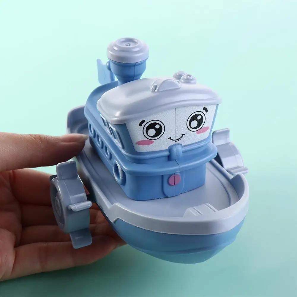 Ship Game Bath Playing Toys Birthday Gifts Swimming Beach Game Cartoon Ship  Wind Up  Clockwork Boat Baby Bath Toys