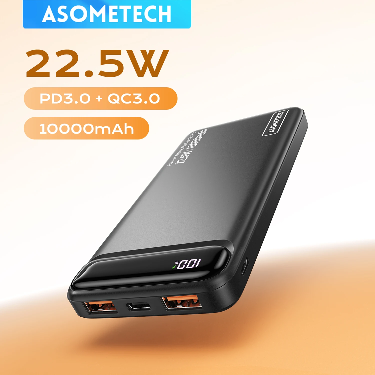 

Power Bank 10000 мАч 22,5 Вт Портативное зарядное устройство PowerBank Внешняя батарея Быстрая зарядка для iPhone 16 15 14 Xiaomi Power Bank