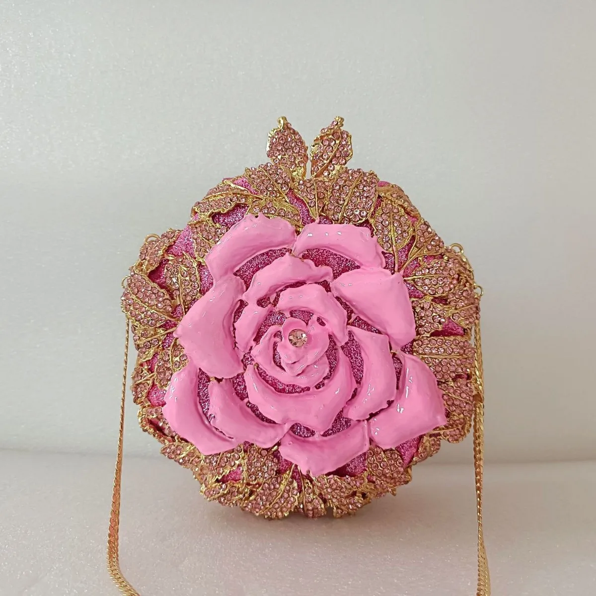 High-end new dinner bag, rhinestone-encrusted diamond clutch bag, women's bag with cheongsam, small banquet
