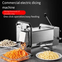 Dicing Machine, Electric Slicer, Vegetable, Carrot, Potato, Onion, Fully Automatic Pelletizing Tool, Cozinha  419