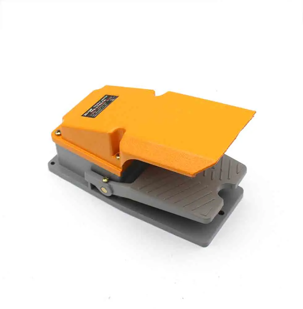 LT4 Foot Switch Aluminum Housing Foot Switch, Used for Machine Tool Self Reset Control Switch Silver Contact 15A