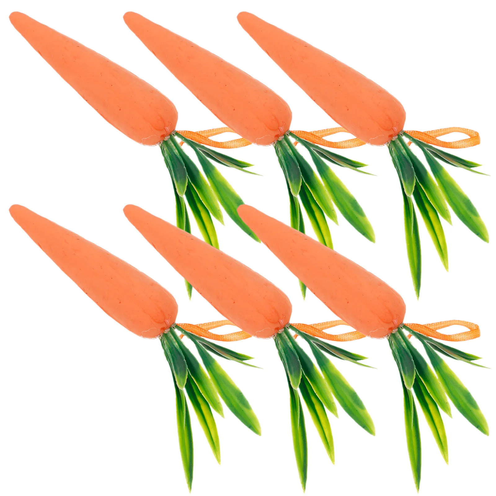 

6Pcs Easter Carrot Hanging Decorations Lightweight Foam Pendants Party Spring Holiday Tree Wall Door Ornaments