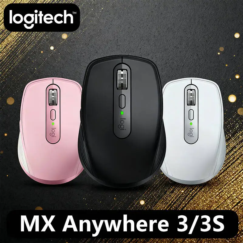 

Logitech MX Anywhere 3S Wireless Mouse – Logi Flow Technology, Silent Operation, USB-C Charging, Multi-Device Compatible
