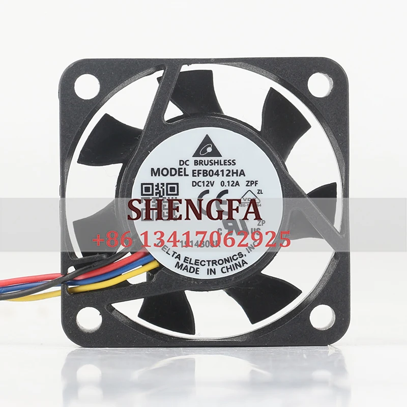 

Delta EFB0412HA-ZPF 12V 5500RPM 40x40x10mm 4010 DC Axial Flow Fan with Ball Bearing