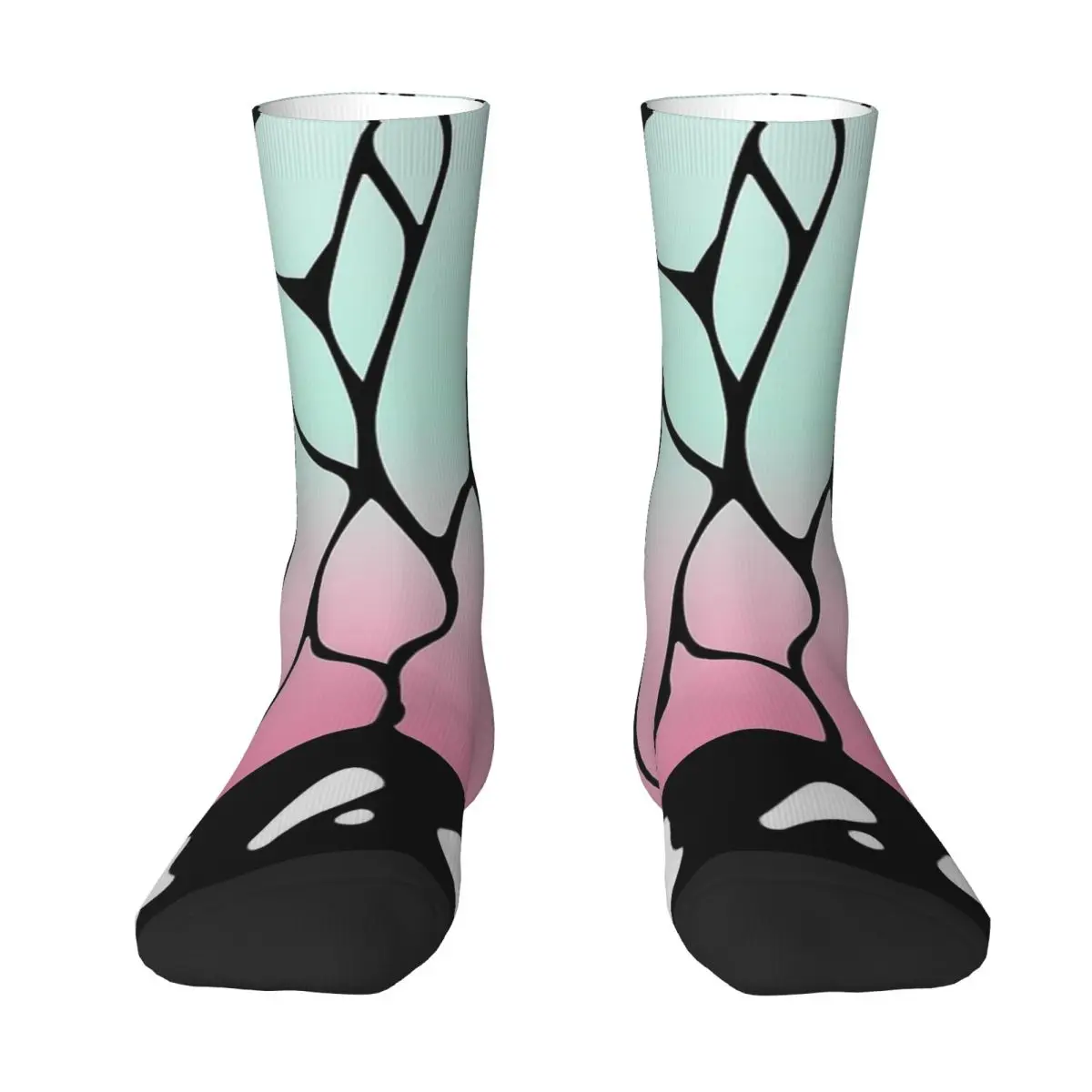 Shinobu Kochou Butterfly Socks Demon Slayer Kimetsu No Yaiba Anime Stockings Autumn Non Slip Couple Socks Warm Outdoor Socks