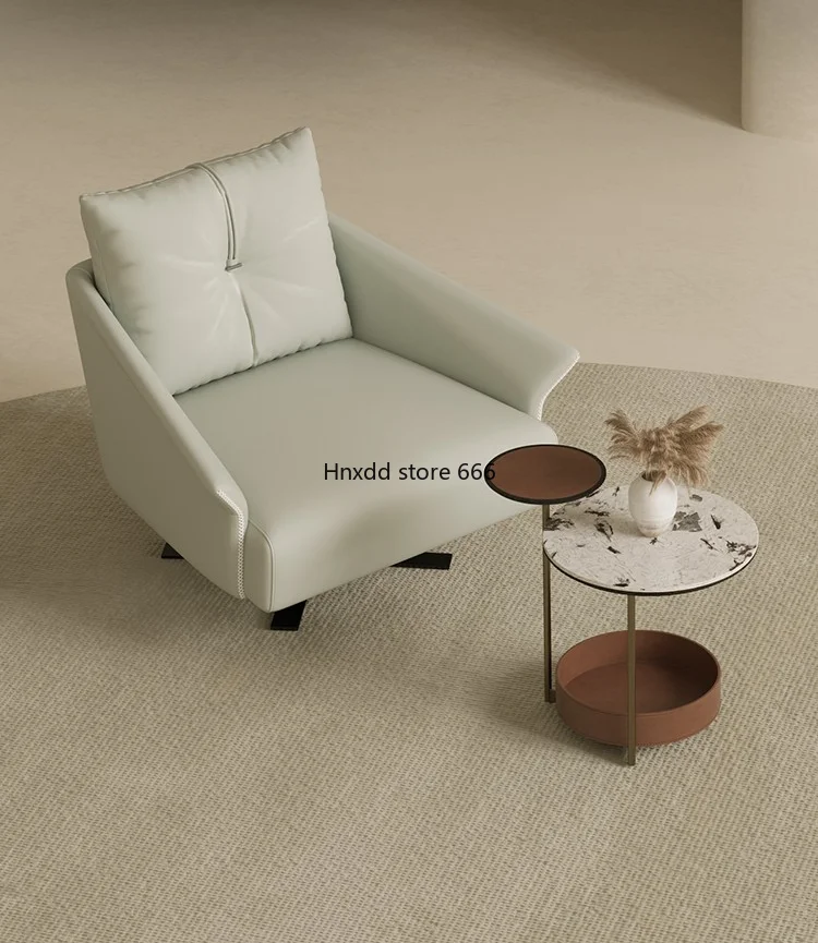

Leather Modern Balcony Single Sofa Chair