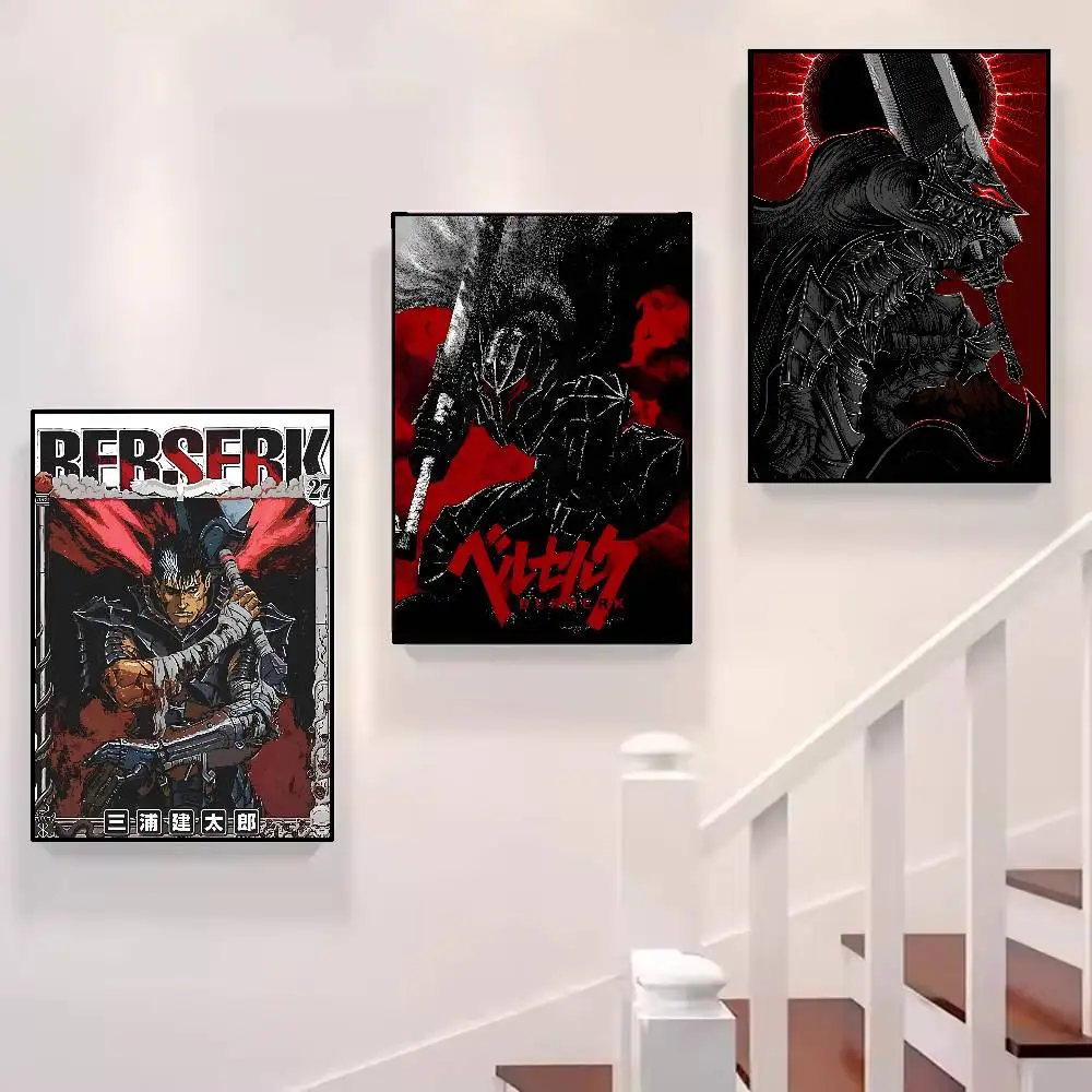 HD Poster Poster Painting Wall Art Mural For Living Room Home Decor And Gifts Anime B-Berserk Guts And Griffith