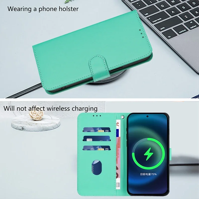 Realme 8 Case on For OPPO Realme 8 Wallet Cover sFor Realme8 Pro 8Pro RMX3085 RMX3081 Candy Solid Color Leather Phone Case Funda