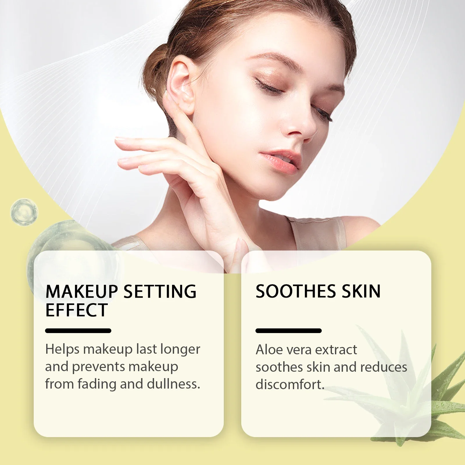 Hydraterende setting spray Gezichtsmake-up Waterdicht Blijvend Mat Natuurlijk Verfrissend Oliecontrole Foundation Make-up Fixer Spray