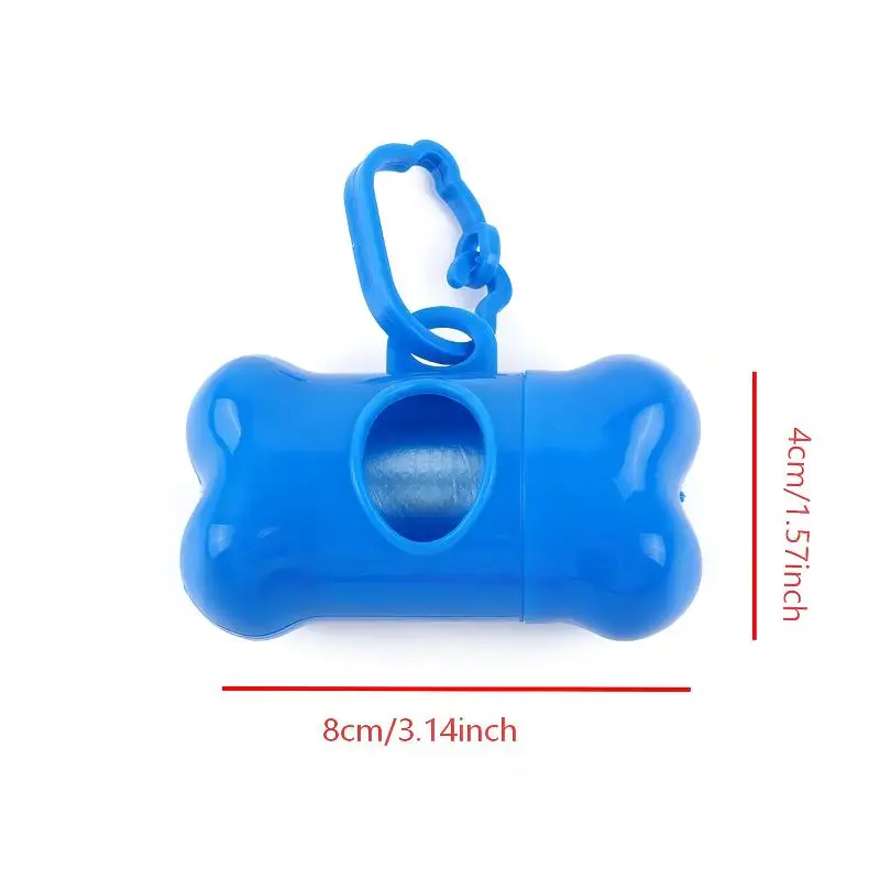 Bone Shaped Pet Poop Bag Dispenser For Dogs Portable Lightweight Design For Outdoor Walking Cleaning Pet Waste Supplies
