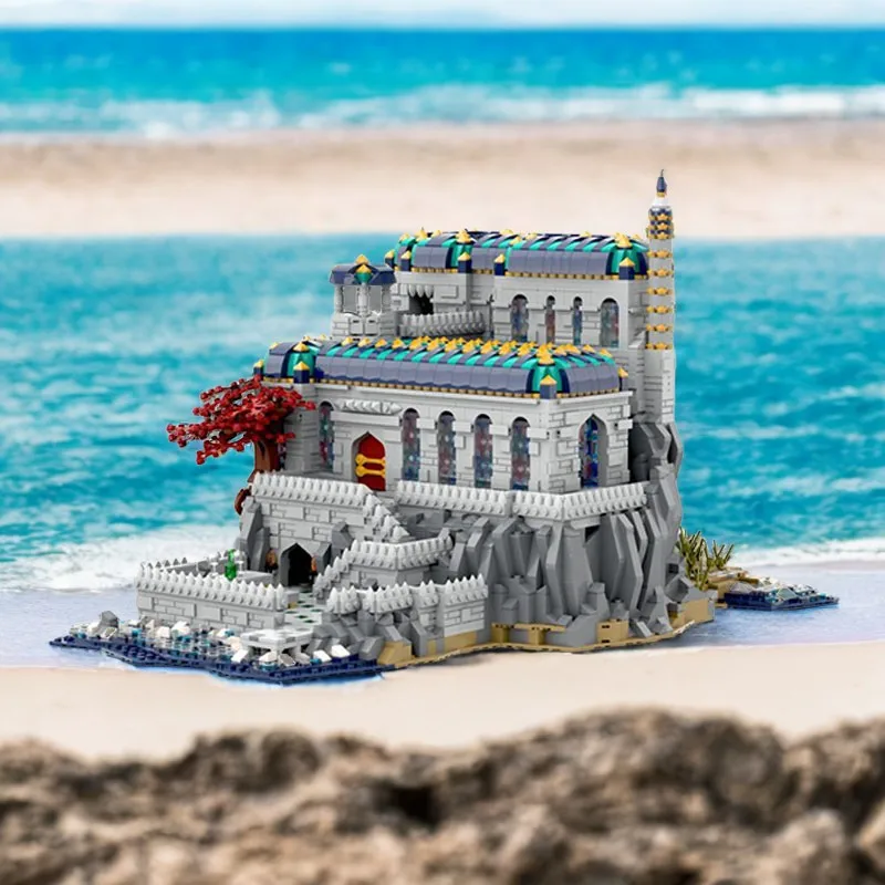 6945 stücke MOC Oriental Architektur Serie Orientalischen Palast Traditionellen Stil DIY Modell Bausteine Geburtstag Spielzeug Geschenk