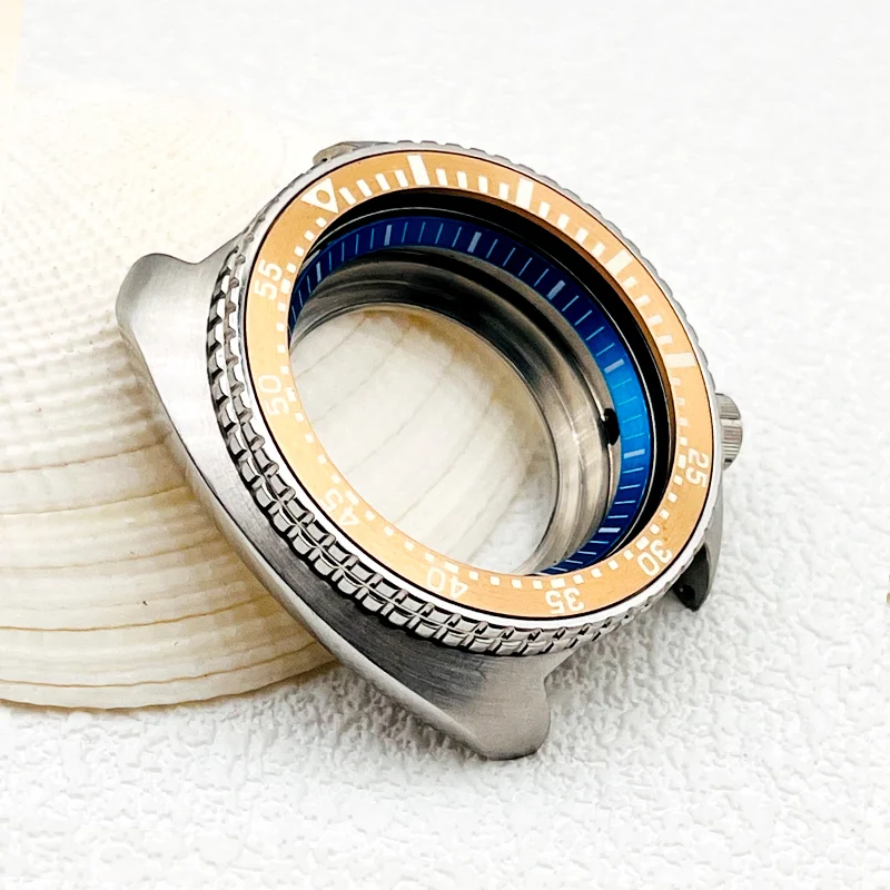 وزارة الدفاع 44 مللي متر السلاحف ساعة حالة الكابتن ويلارد صالح ل 7s26 NH34 NH35 حركة الأخضر مضيئة الحافة الدائري NH34 NH35 مشاهدة الحالات