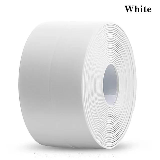 Wasserdichtes Dichtungsband PVC Selbstklebend für Badezimmer Wandkleber Aufkleber Küchenspüle Fugendichtung Schimmelresistentes Abdeckband