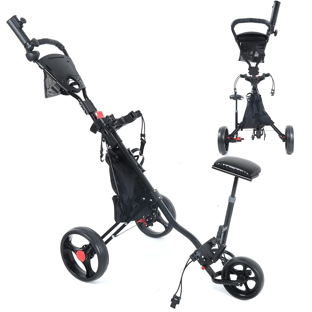 

Latest design of golf cart, foldable compact system, waterproof all terrain wheels