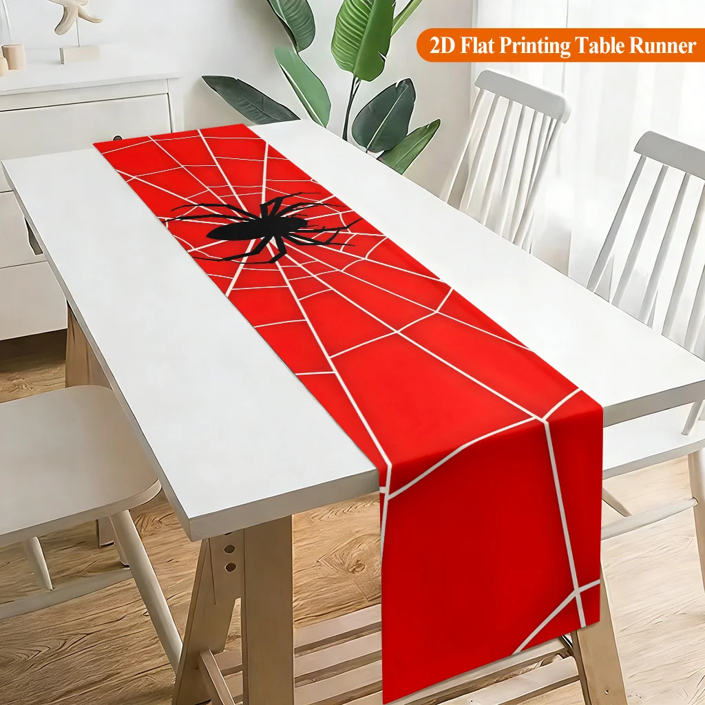 1pc Spider Web With Red Spider - Christmas Table Runner recension och pris