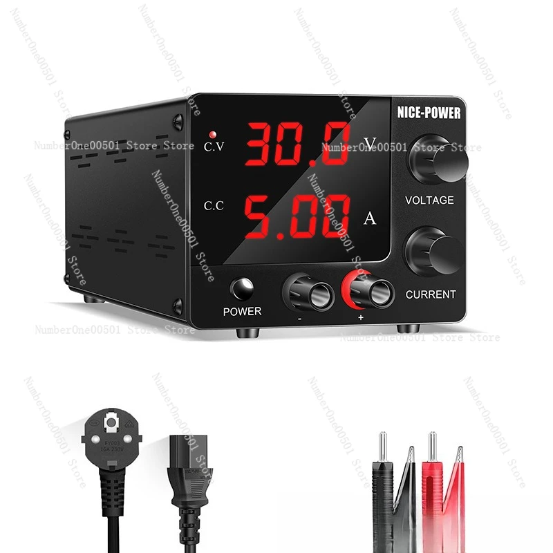 

Mini Adjustable DC Power Supply 30V 5A with Encoder Control Switch High-Quality