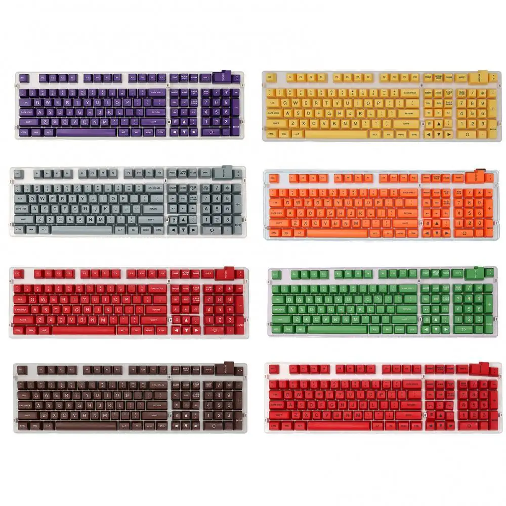 

108Pcs Universal Key Caps Bright Color Backlit Keycaps for Mechanical Keyboard Replacement Key Cap Keycaps Keyboards Accessory