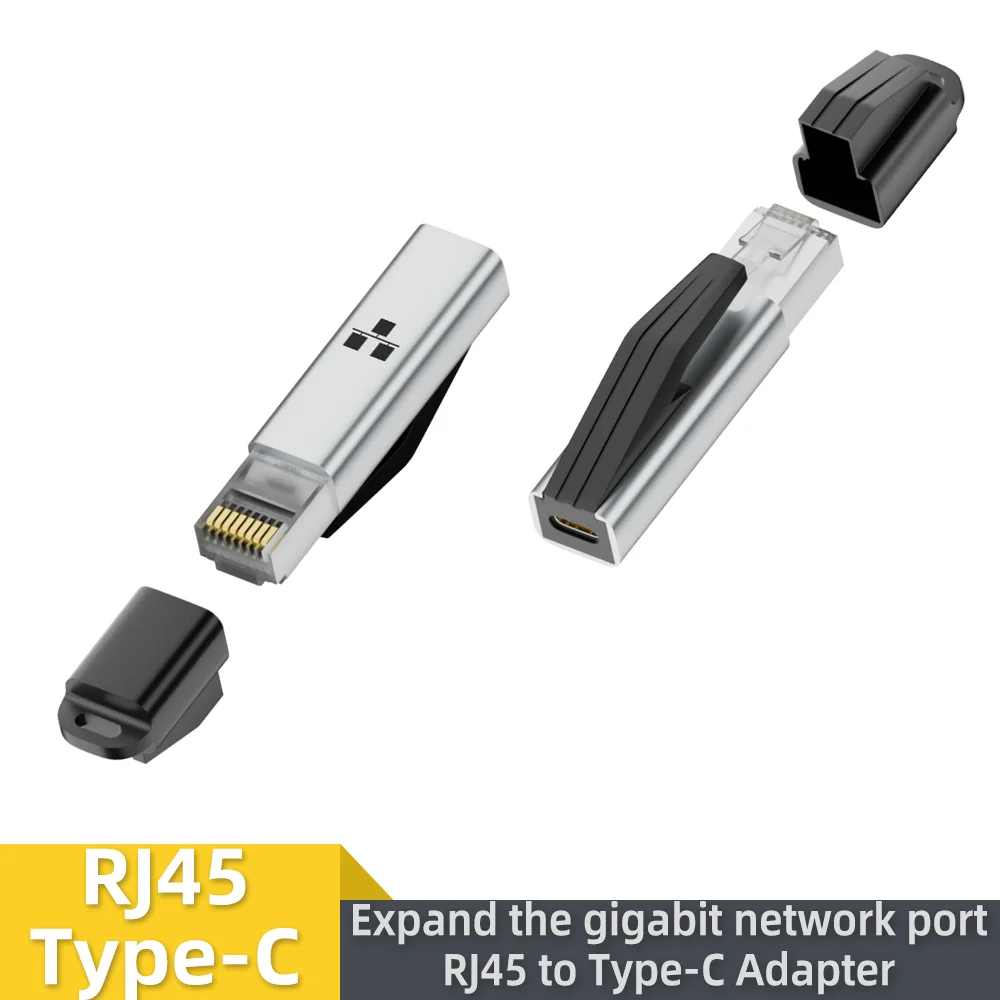 1000Mbps USB C to Ethernet Adapter Gigabit USB C Female to RJ45 Male Network Converter for MacBook Pro iPhone 16 iPad