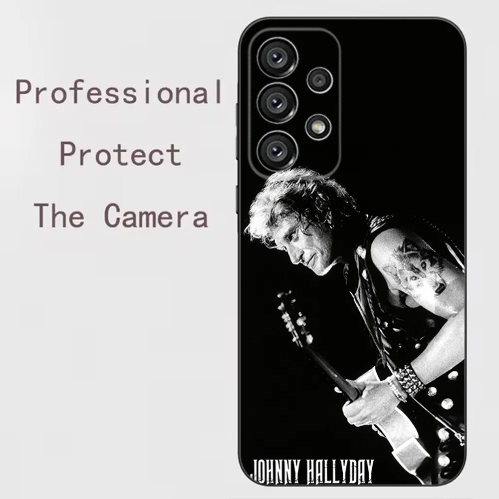 J-Johnny H-Hallyday Singer Phone Case For Samsung Galaxy A13,A21s,A22,A31,A32,A52,A53,A71,A80,A91 Soft Black Shell