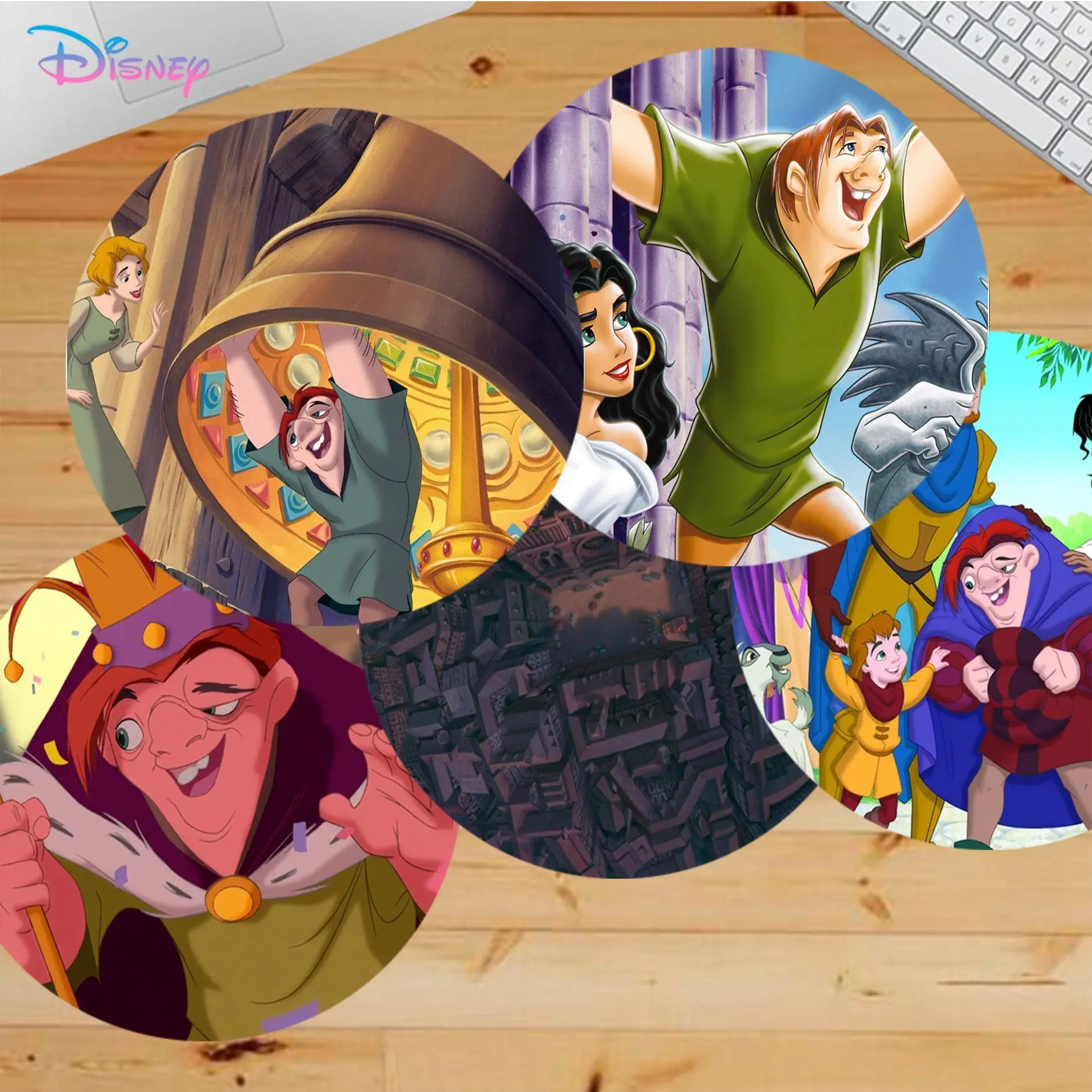 

Disney The Hunchback of Notre Dame Mousepad Small Round Speed Version Game Computer Keyboard PC Laptop Mouse mat Desktop Mat