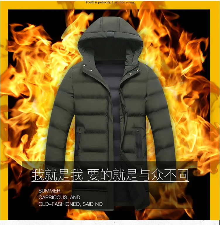 

Parkas High Quality Design Winter Men's Long Coat Parkas White Men's Down Jacket Casual Down Parka Trendy Brand Cotton Parkas