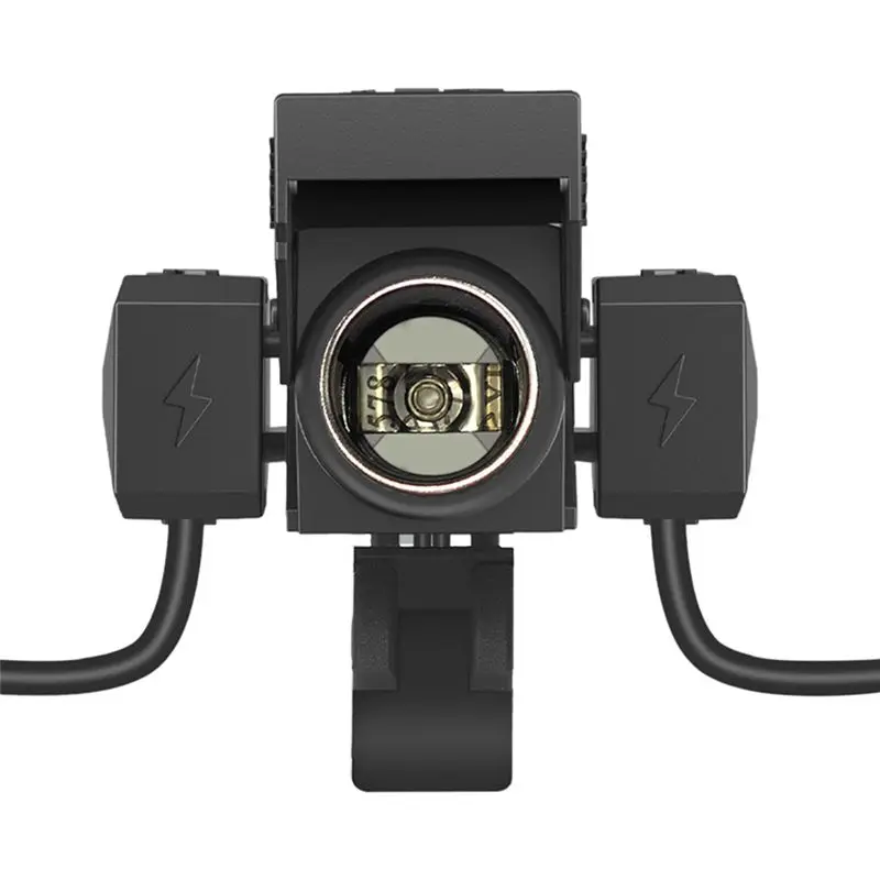 

Зарядное устройство для мотоцикла PD QC3.0 3-в-1 с разъемом USB Type-C и гнездом для подключения аккумулятора