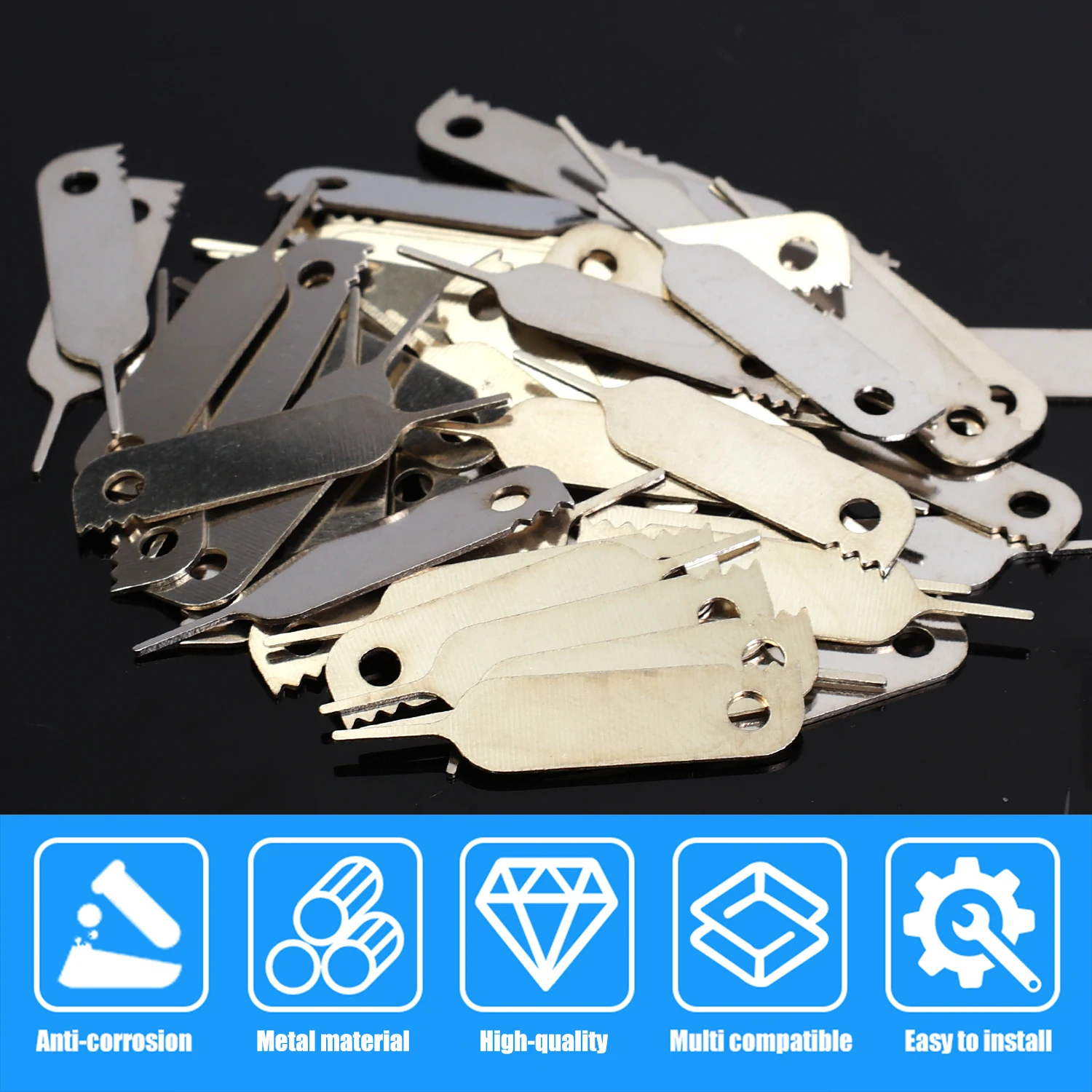 10-50 قطعة بطاقة SIM صينية القاذف إخراج دبابيس المفاتيح للهاتف اللوحي متعددة الوظائف تفريغ حزمة إزالة المعادن بطاقة إبرة أداة #5