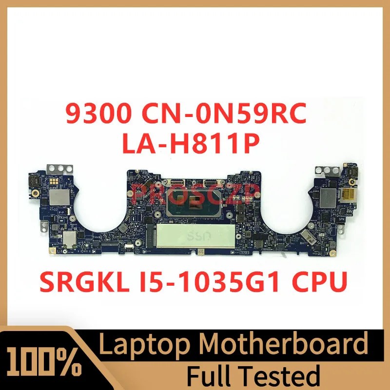 

CN-0N59RC 0N59RC N59RC Mainboard For Dell 9300 Laptop Motherboard FDQ30 LA-H811P With SRGKL I5-1035G1 CPU 100% Fully Tested Good