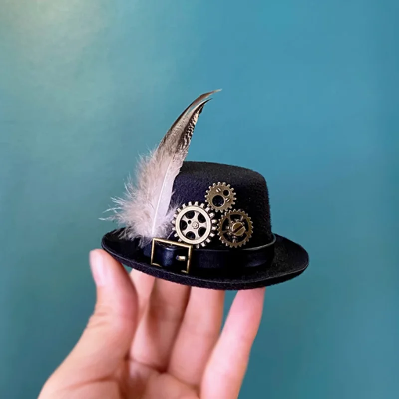 Nio Nomi Cowboy Hat Collection for ES8ec6ET7 Accessories Straw Hat Robot Headdress Feather Classic Decoration