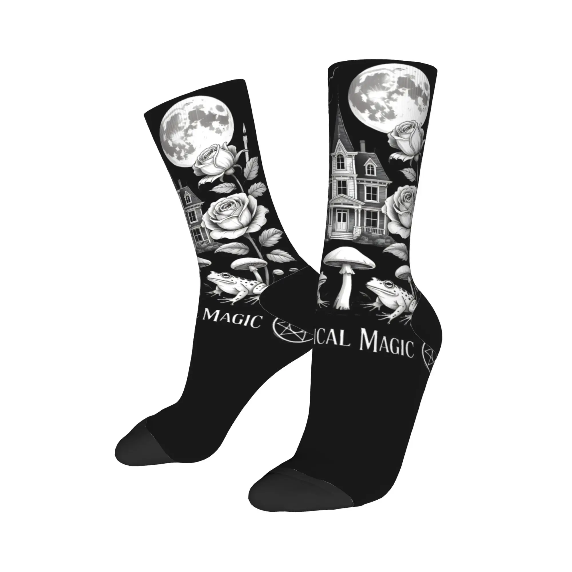 Practical Magics Socks Winter  Stockings Gothic Women Men Breathable Socks Pattern Outdoor Sports Anti Skid Socks