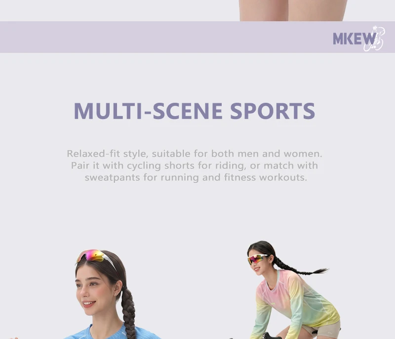 MKEW Damen-Langarm-Mountainbike-Sweatshirt, Sommer-Schnelltrocknendes Downhill-Radtrikot/Laufshirt, T-Shirt für den täglichen Arbeitsweg – Detail 10