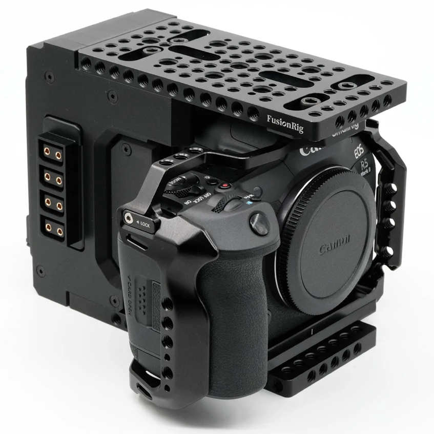 FusionRig para Canon R5 mark II Módulo de expansão de gaiola de câmera Cineback