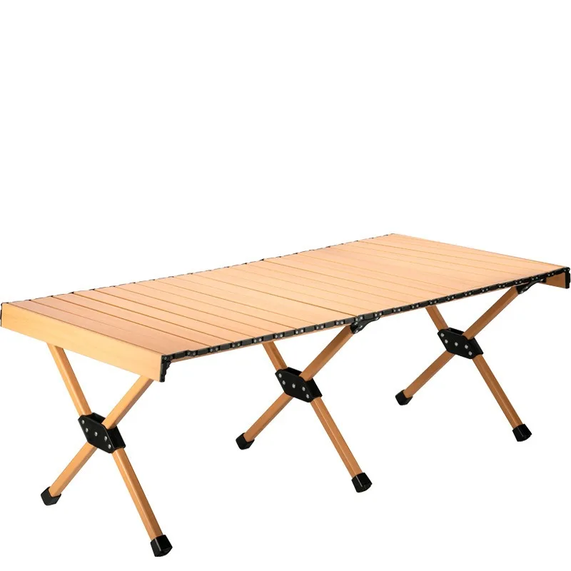 Outdoor Portable Egg Roll Table, Lightweight Foldable Camping Table for Picnic, Barbecue, Market Stall Party Backyard Use
