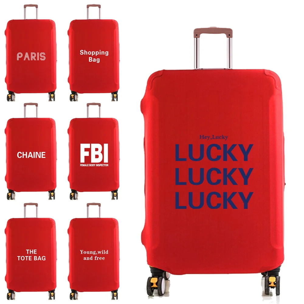 

Luggage Cover Protector Elastic Dustroof Fashion Suitcase Dust Cover 18-28 Inch Trolley Baggage Walls Print Travel Accessories