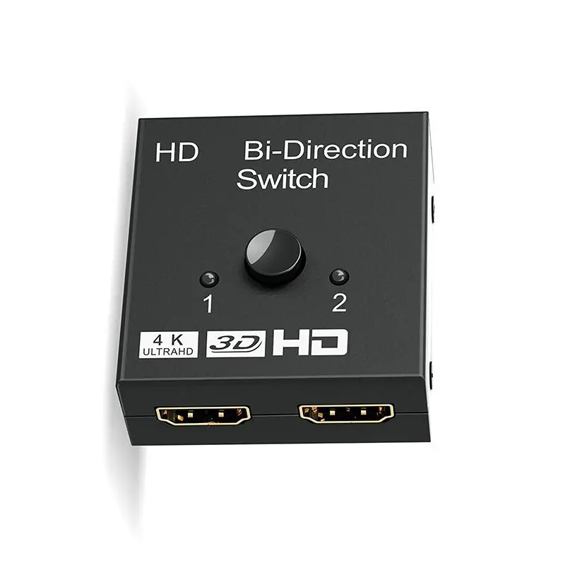 

Pop 2-портовый HDMI-совместимый коммутатор 2.0 4K 60 Гц 2x11x2 двунаправленный коммутатор UHD 4Kx2K 3D HD 2 входа 1 выход разветвитель