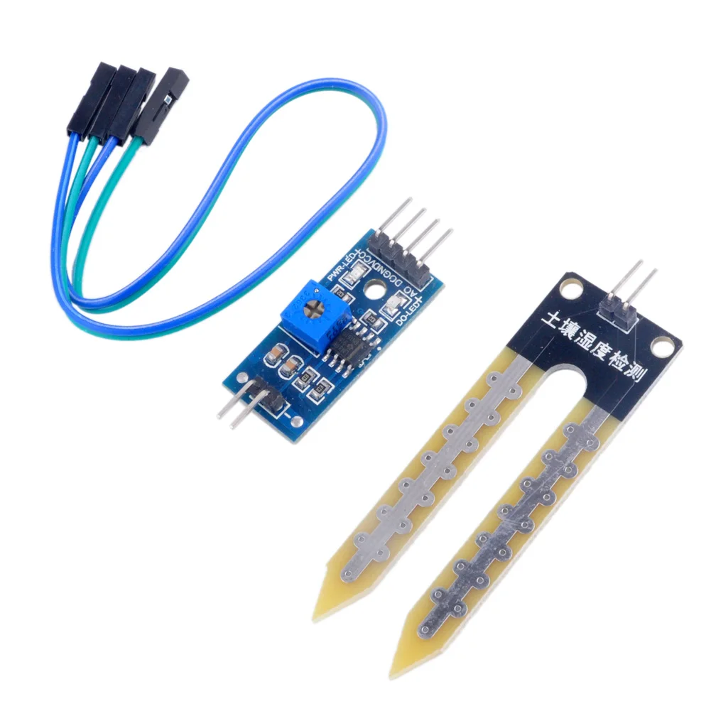 10 ピース/ロット土壌水分湿度計検出モジュール湿度センサー Arduino 開発ボード DIY ロボットスマートカー