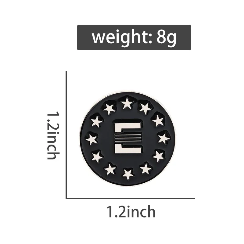 RPG Games Enclave Symbol Enamel Pin Classic Anime Game E Buttons Metal Brooch Lapel Backpack Badge Funny Jewelry for Fans Gamer